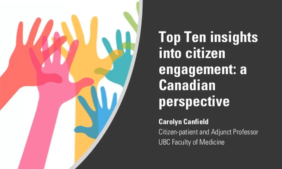 Top Ten Insights into Citizen Engagement: A Canadian Perspective
